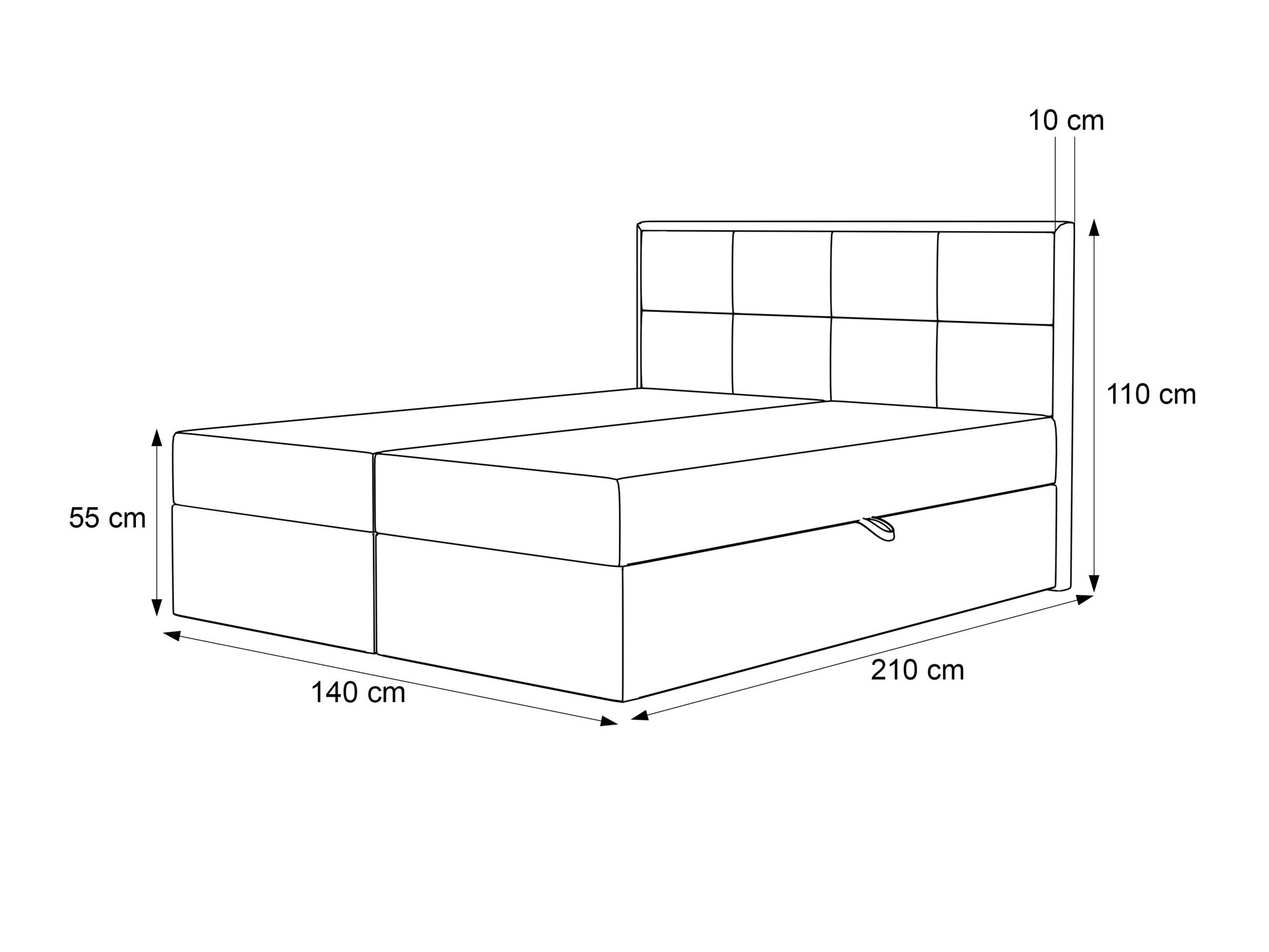 Boxspring krevet Martinez 115 (Magic Velvet 2256)