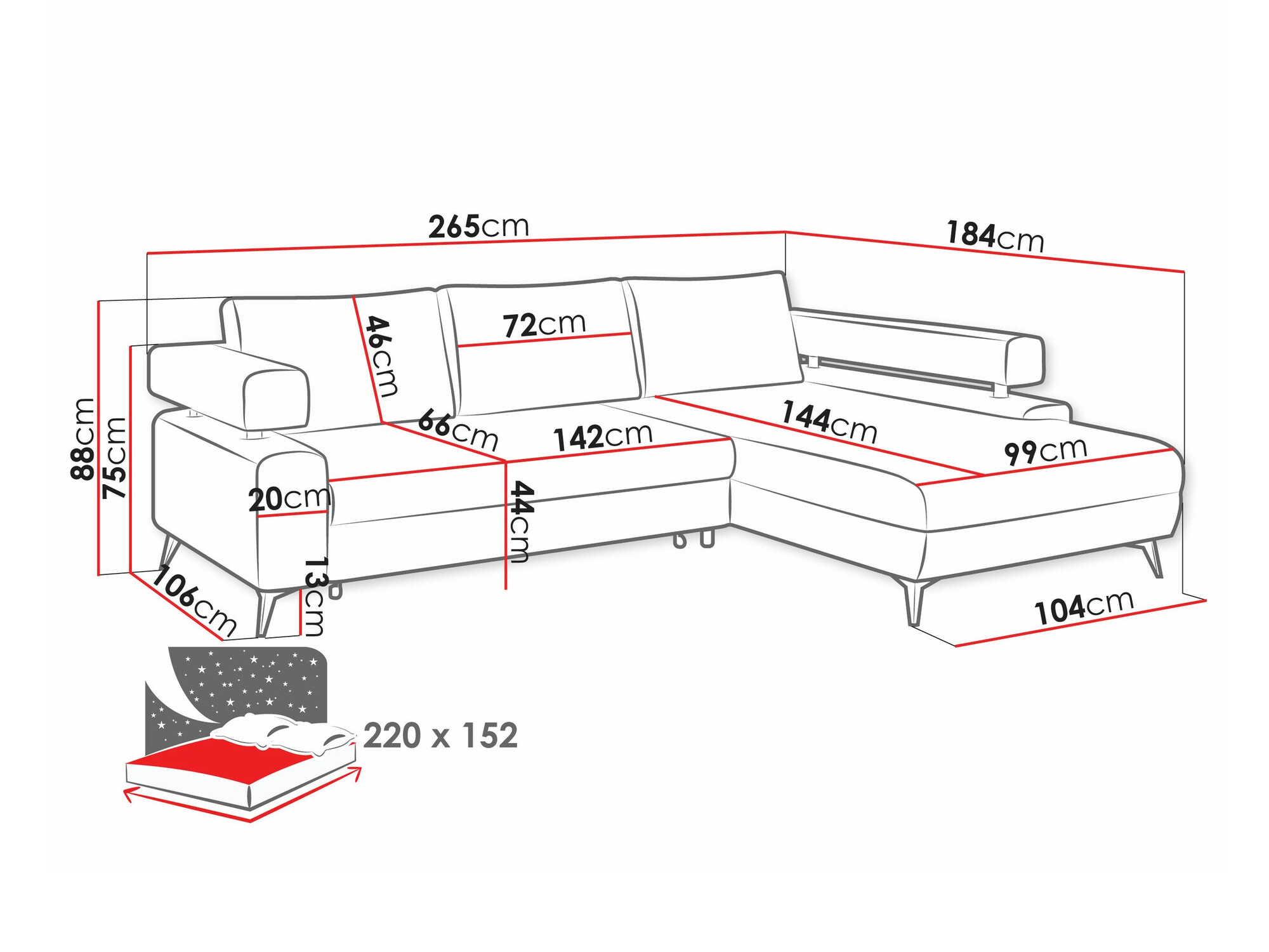 Kutna garnitura Lincoln 199 (Primo 96)