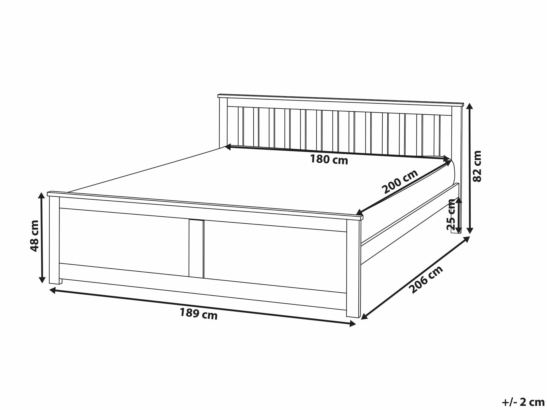 Krevet Berwyn 2470 (Bijela)
