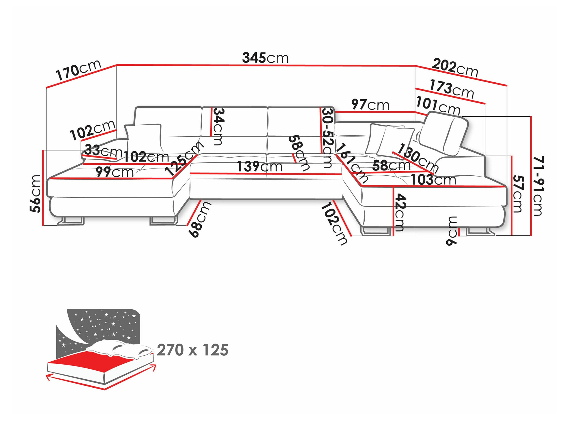 Kutna garnitura Comfivo 190 (Soft 017 + Lux 05)