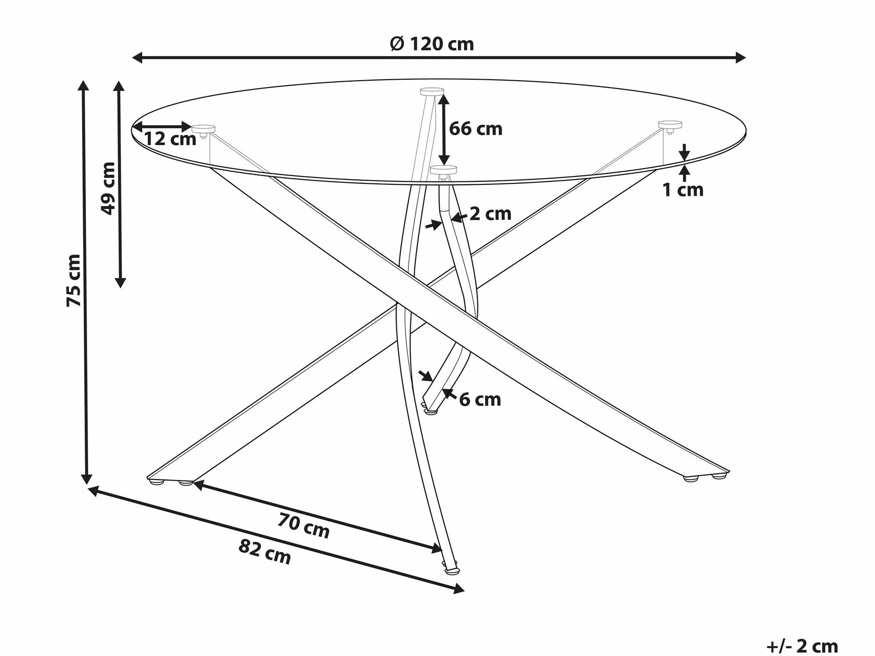 Stol Berwyn 2471 (Srebrna)
