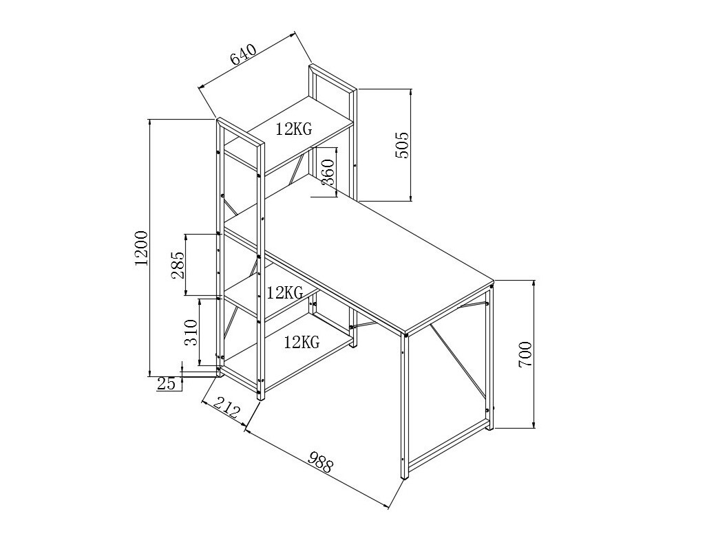 Uredski stol Houston 1888 (Sonoma hrast + Bijela)