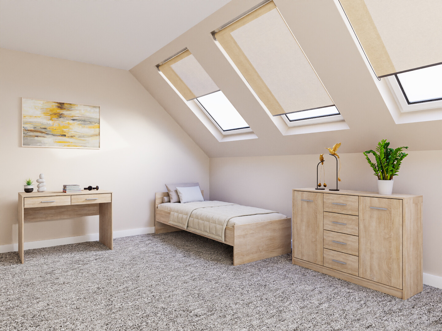 Set za spavaću sobu Novsore 149 (Sonoma hrast)