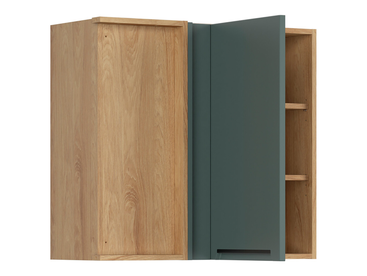 Modularan zidni kutni ormarić Riso Green 157