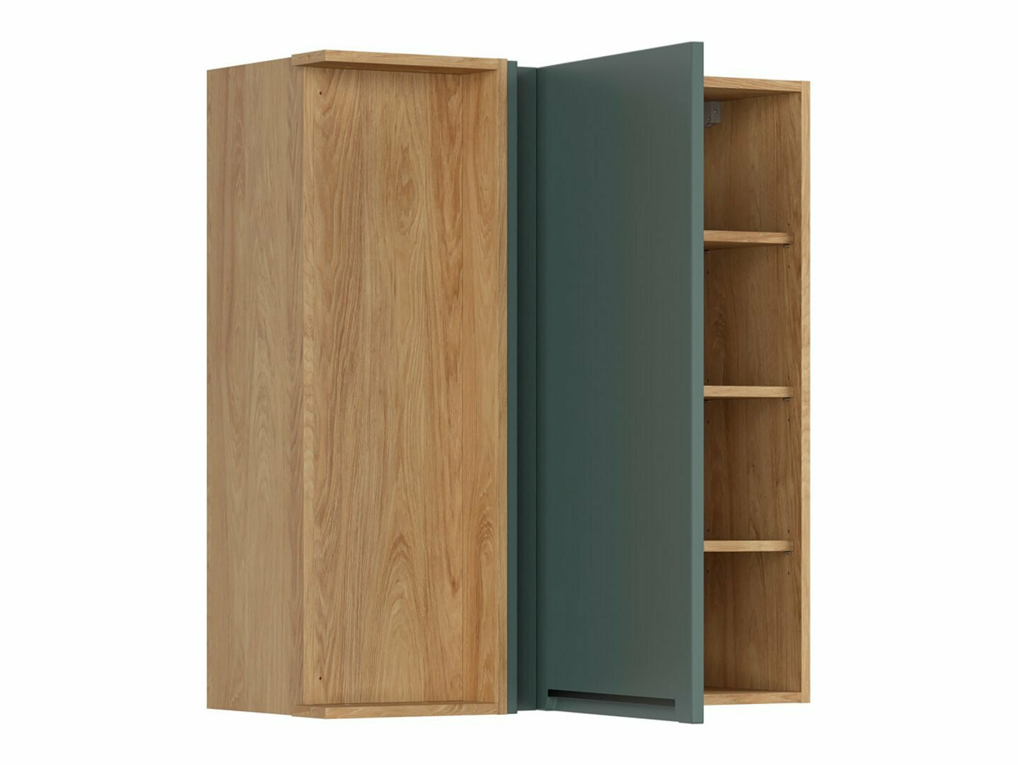 Modularan zidni kutni ormarić Riso Green 159