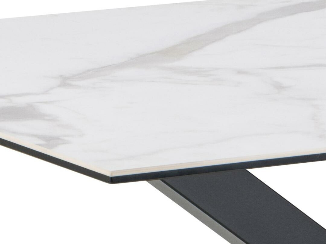 Stol Norsica 918 (Bijeli mramor + Crna)