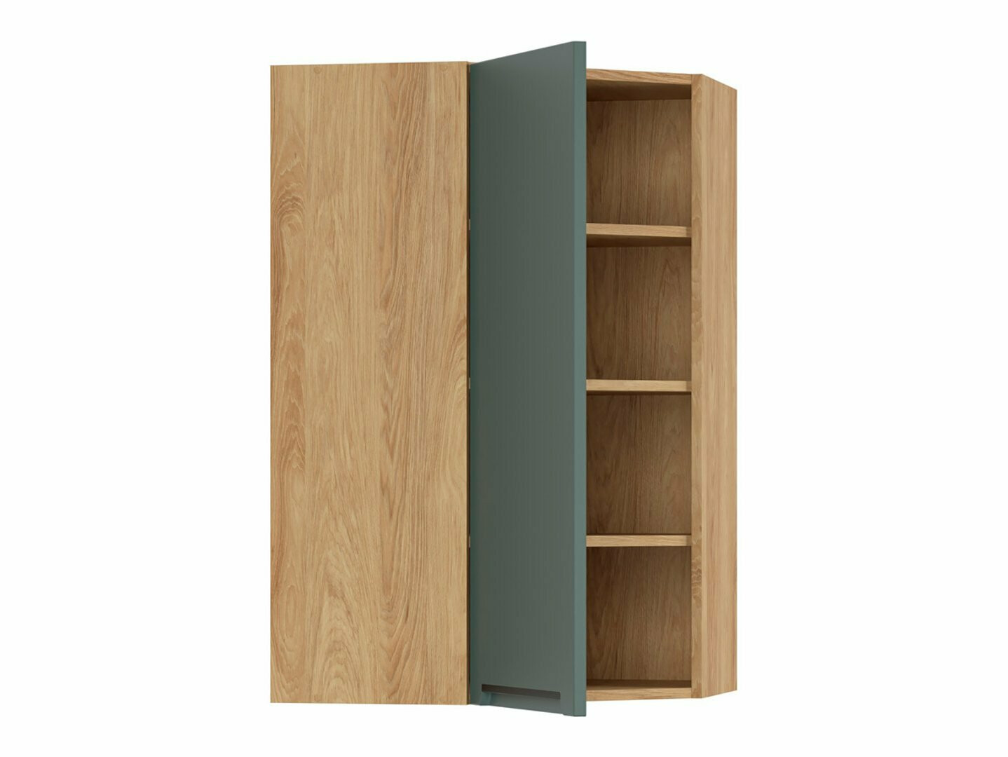 Modularan zidni kutni ormarić Riso Green 162