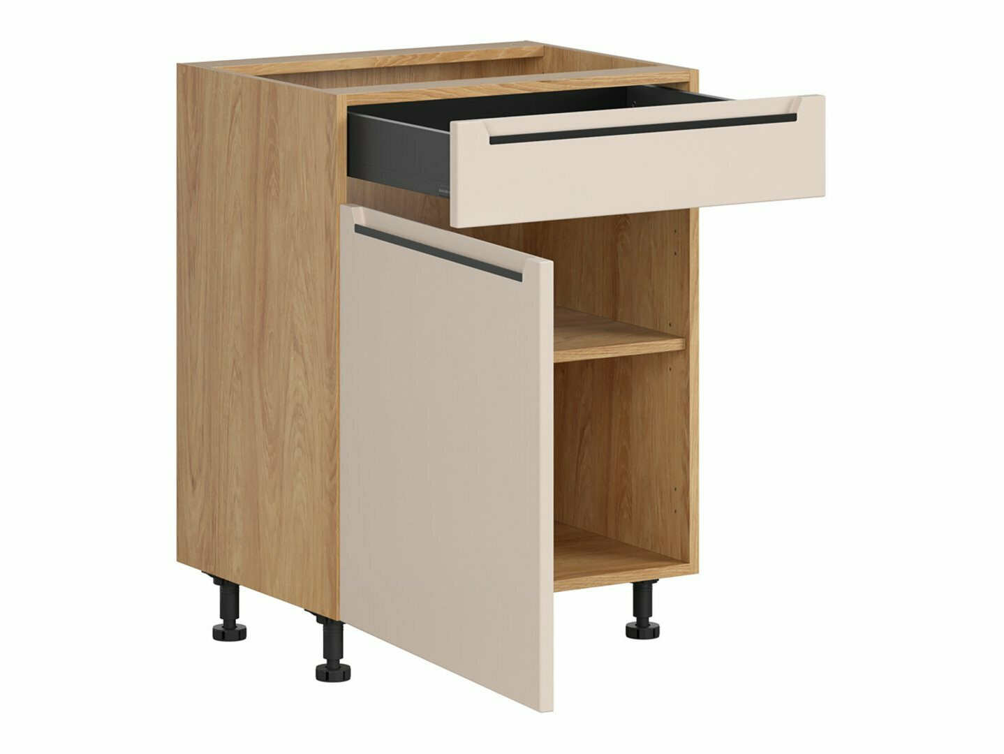 Modularni ormarić s ladicom i vratima Riso Beige 105