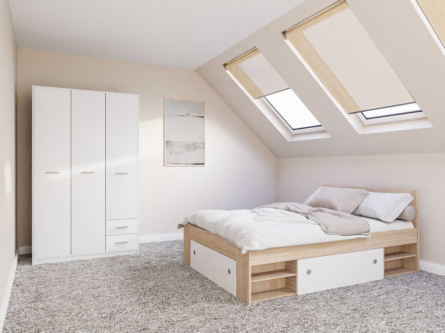 Set za spavaću sobu Novsore 158 (Sonoma hrast)