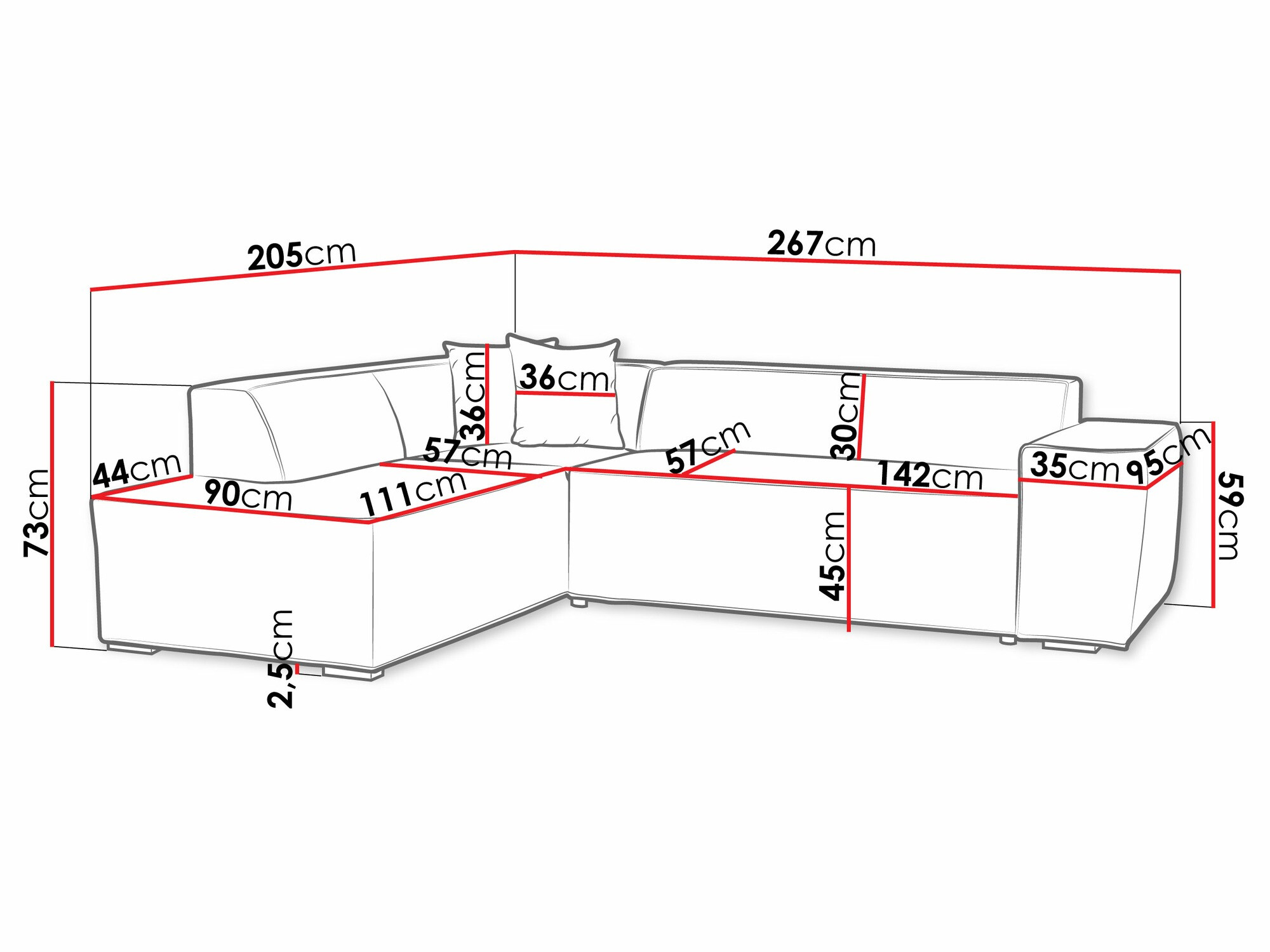 Kutna garnitura Comfivo 289 (Sempre 4 + Trenza 4)