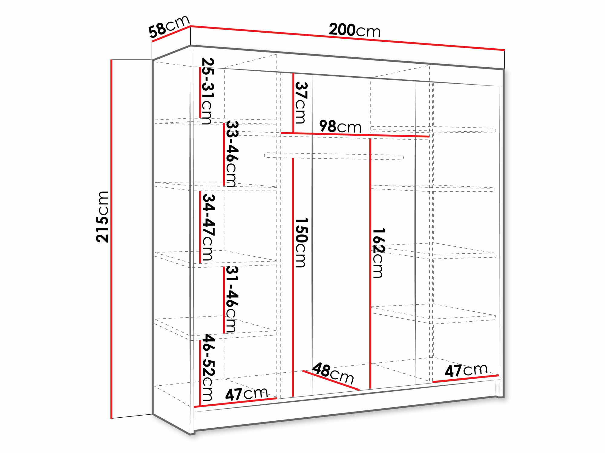 Ormar Closico Durion II (Bijela)