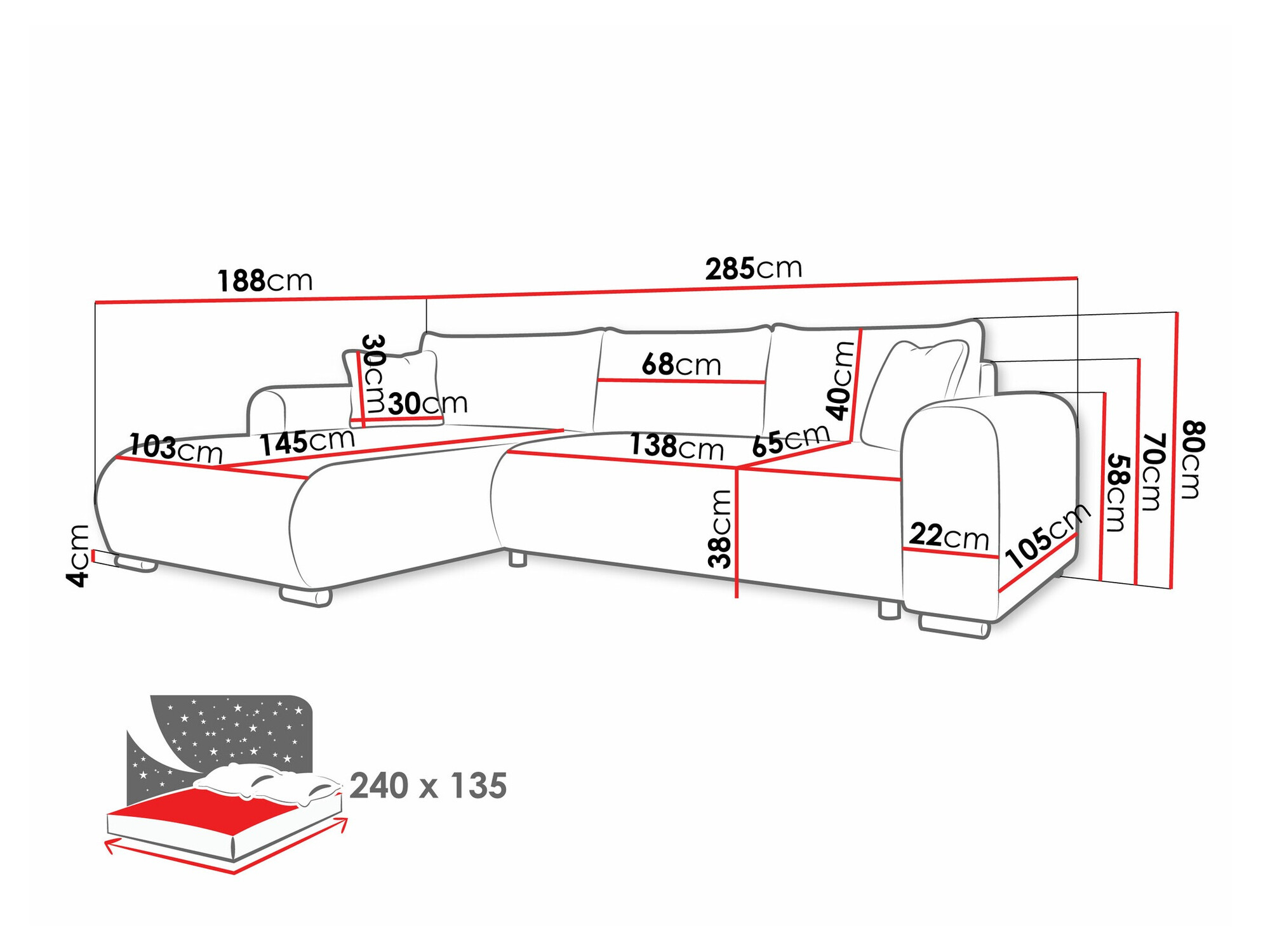 Kutna garnitura Comfivo 410 (Poso 135)