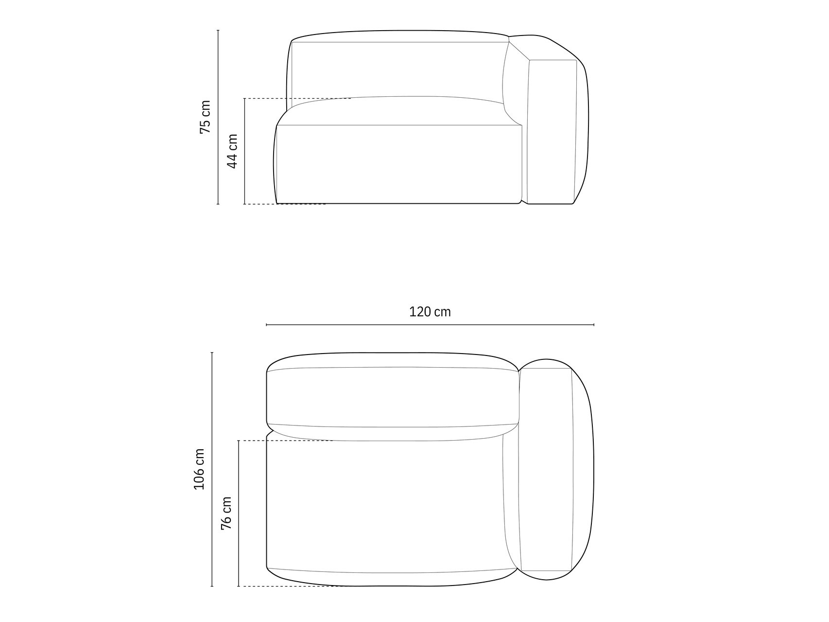Modularna fotelja Sorcoro 103 (Vogue 01)