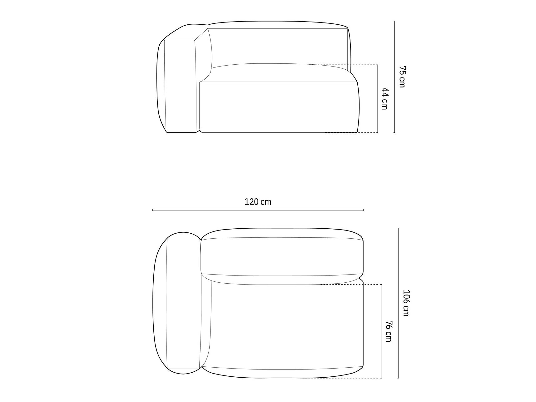 Modularna fotelja Sorcoro 103 (Vogue 12)