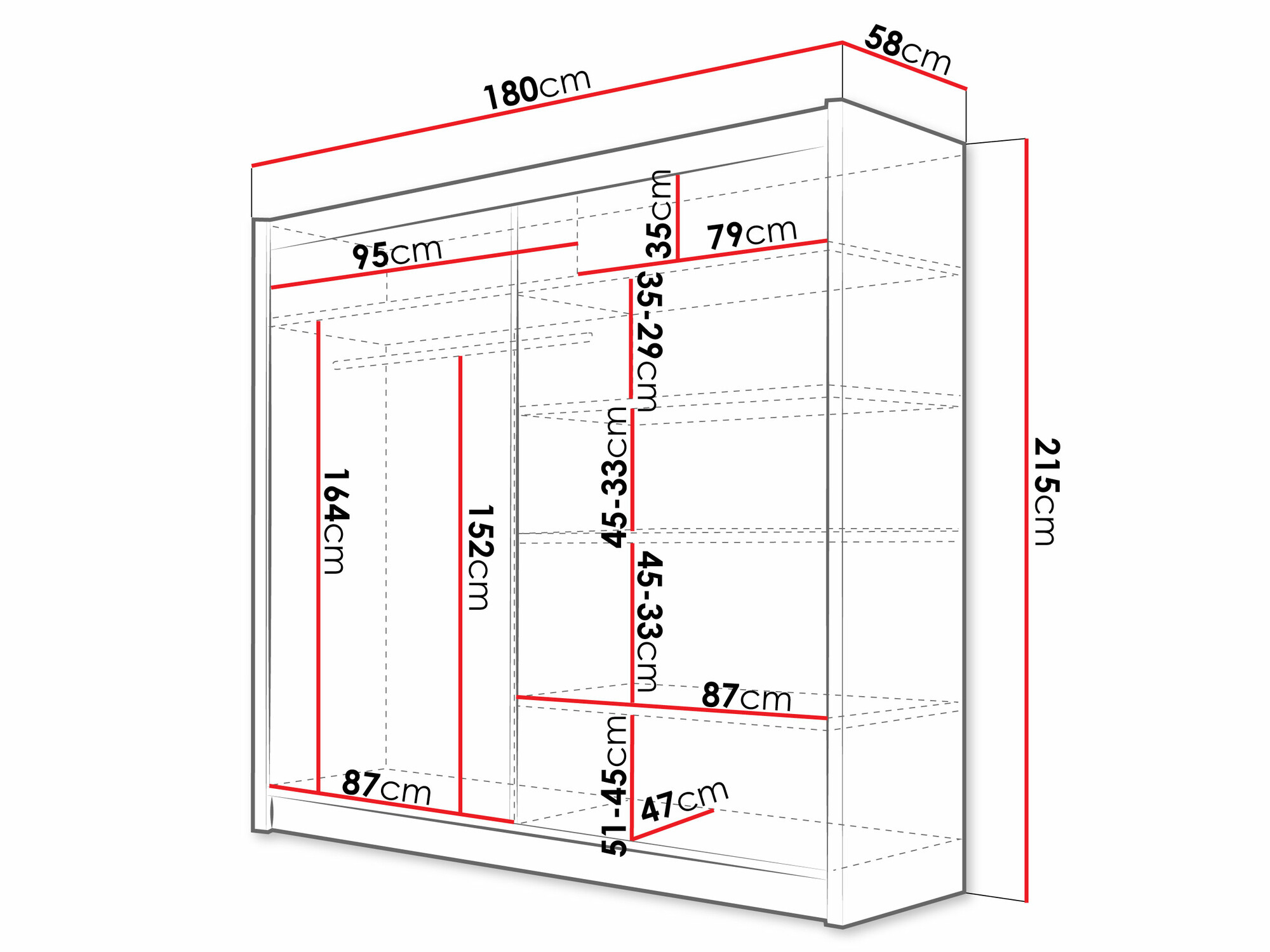 Ormar Closico 144 (Kašmir)