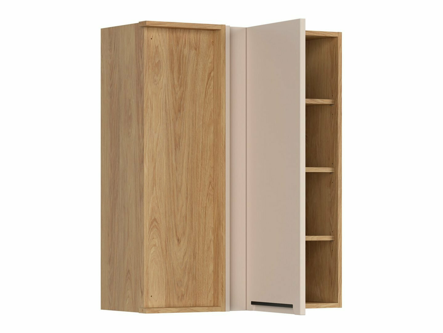 Modularan zidni kutni ormarić Riso Beige 157