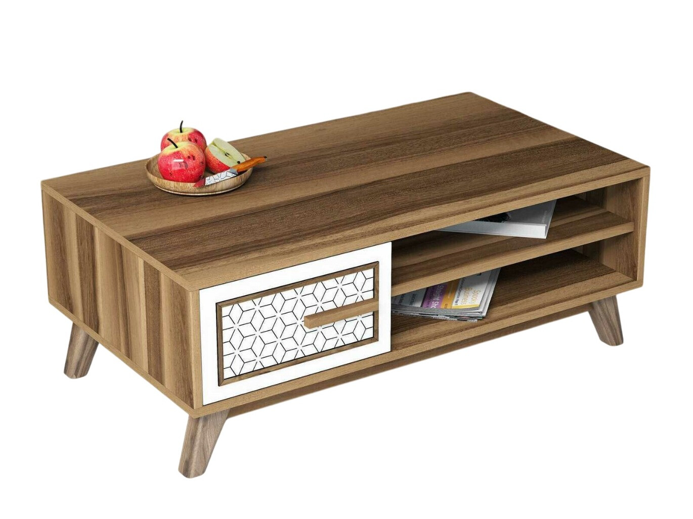 Stolić za kavu Kailua 1274 (Bijela + Orah)