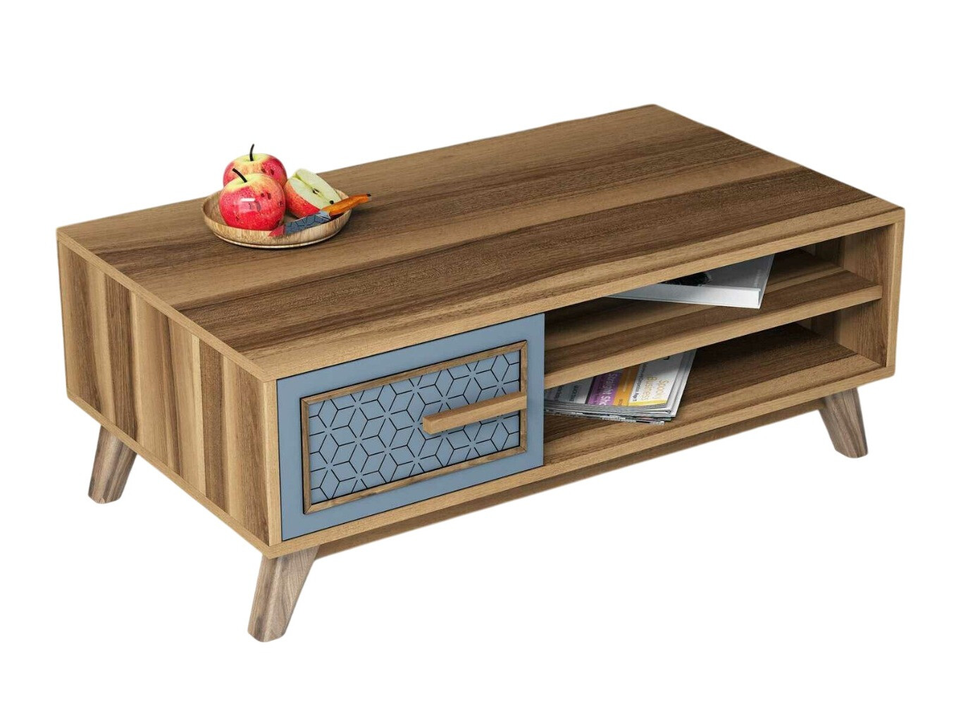 Stolić za kavu Kailua 1274 (Plava + Orah)