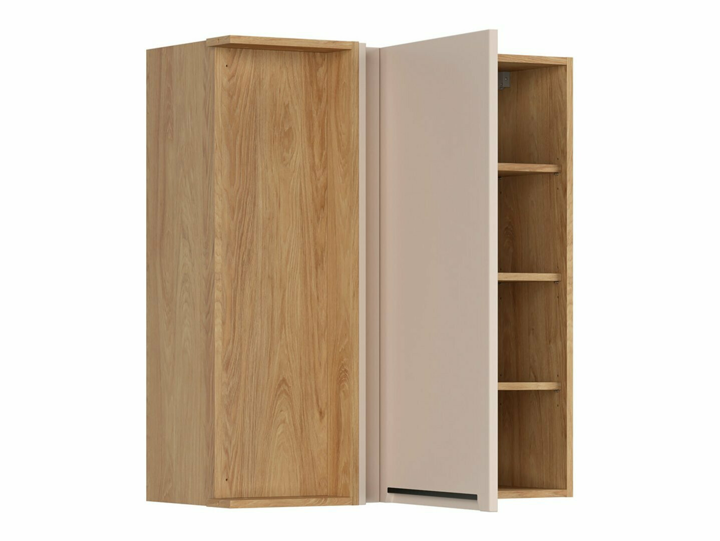 Modularan zidni kutni ormarić Riso Beige 159