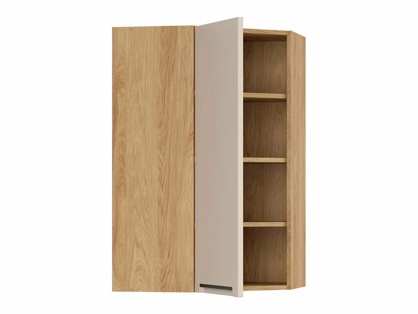 Modularan zidni kutni ormarić Riso Beige 162