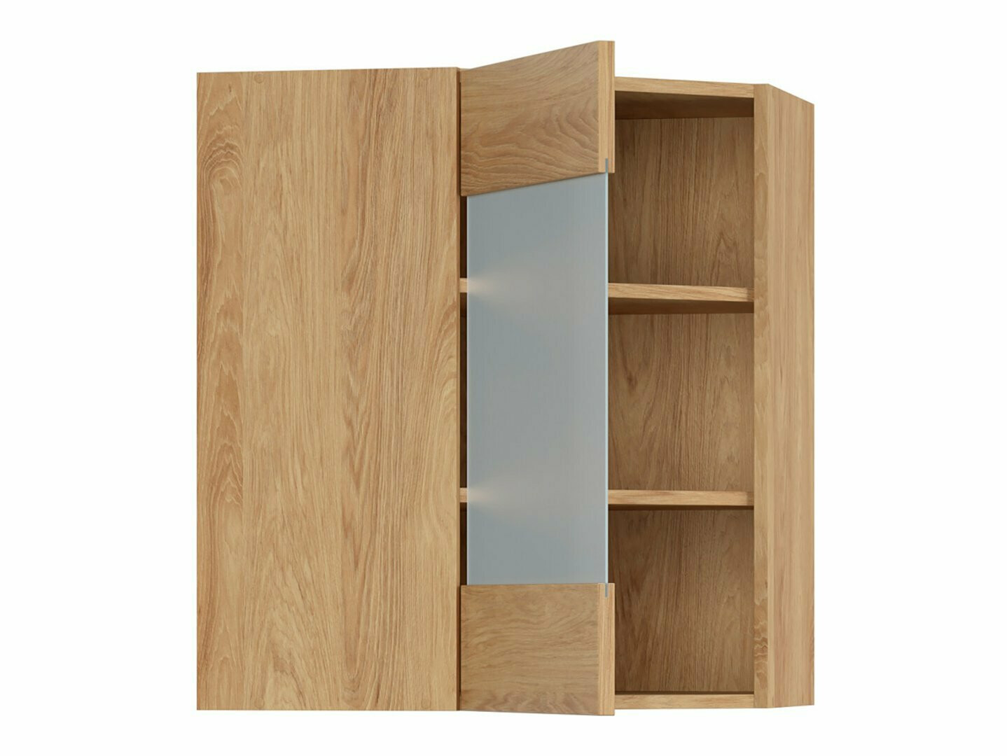 Modularan zidni kutni ormarić Soli Cream 177