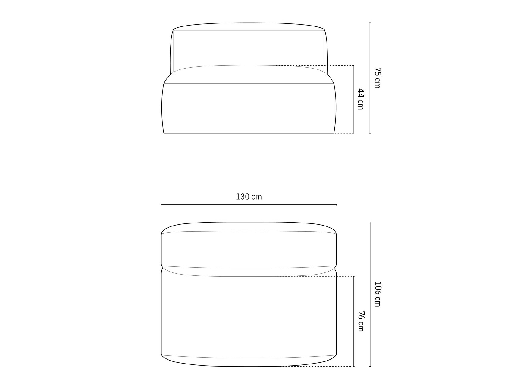 Modularna fotelja Sorcoro 113 (Boston Toffee)