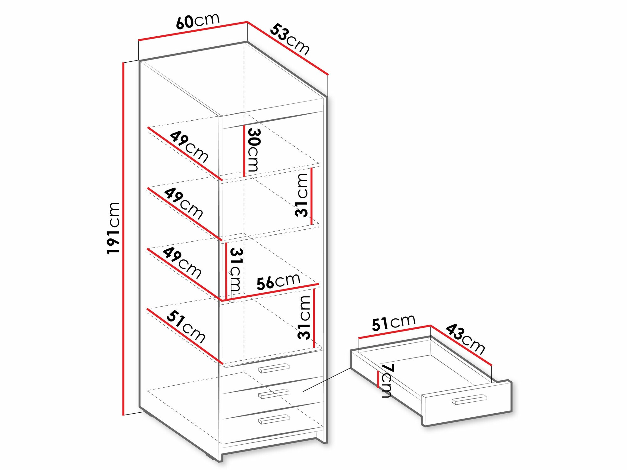 Polica Novduni 110 (Sonoma hrast)