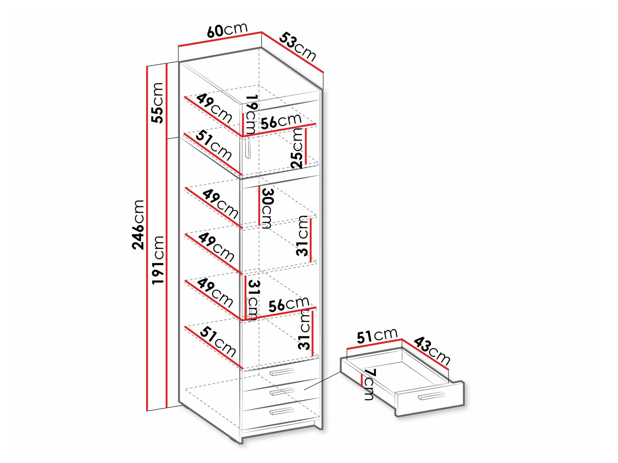 Polica Novduni 111 (Sonoma hrast)