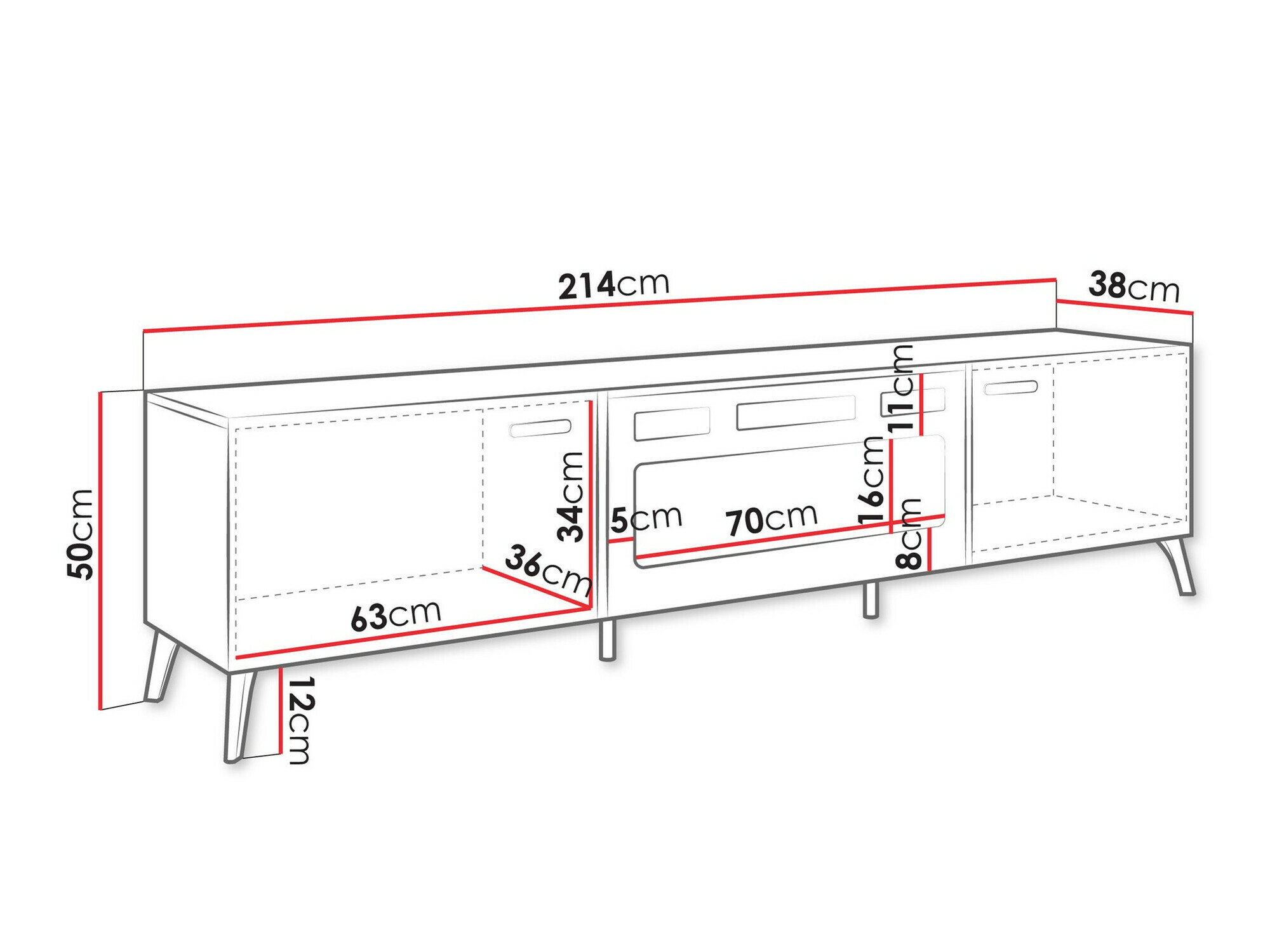TV stol Comfivo Capella III (Kašmir + Sjajni kašmir)