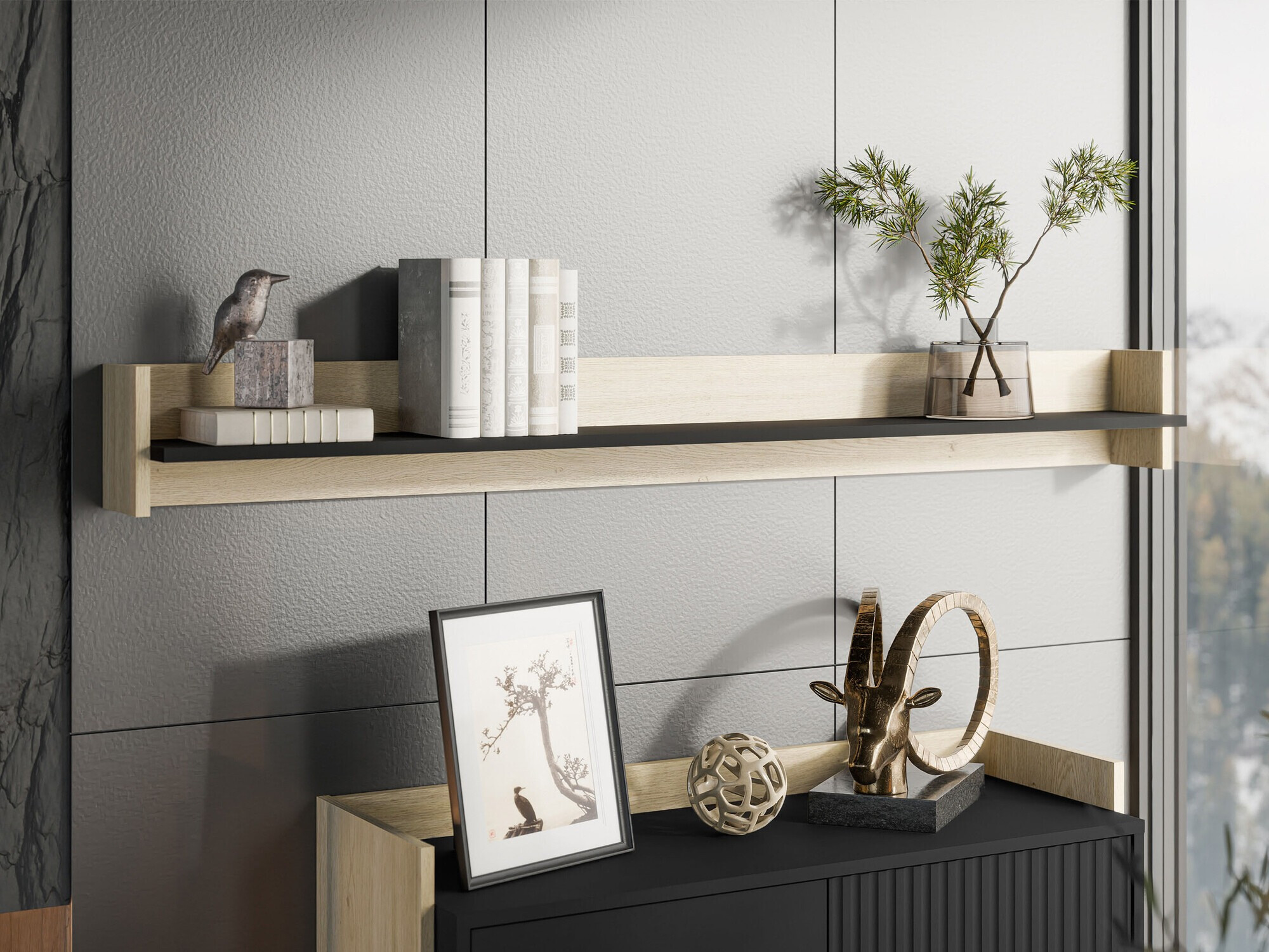 Zidna polica Mavnoli 104