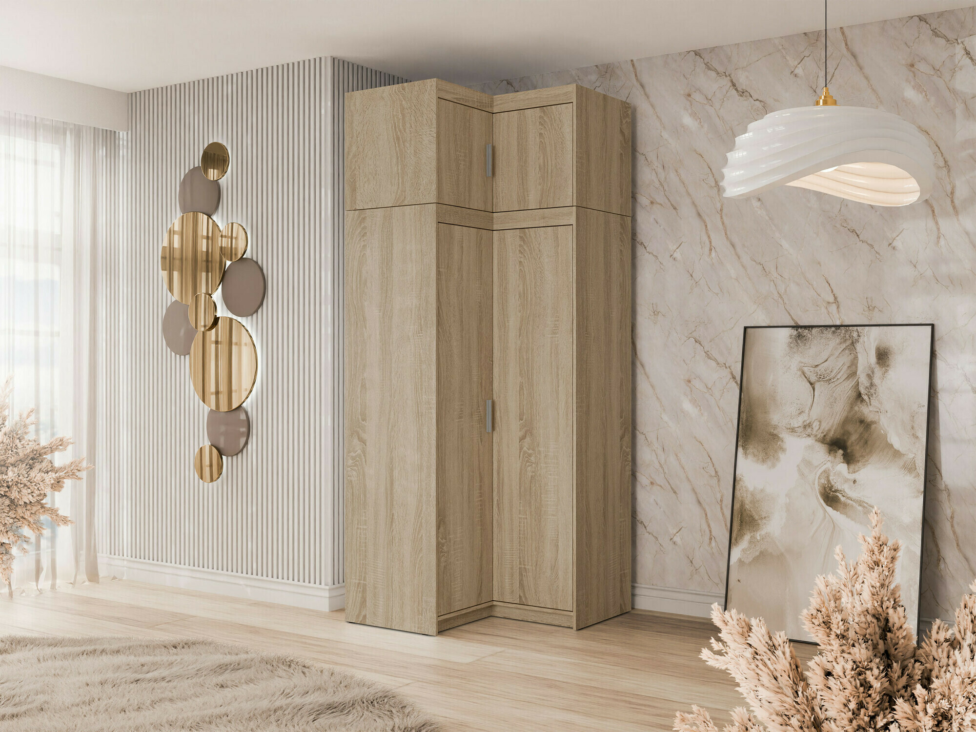 Kutni ormarić Novduni 118 (Sonoma hrast)