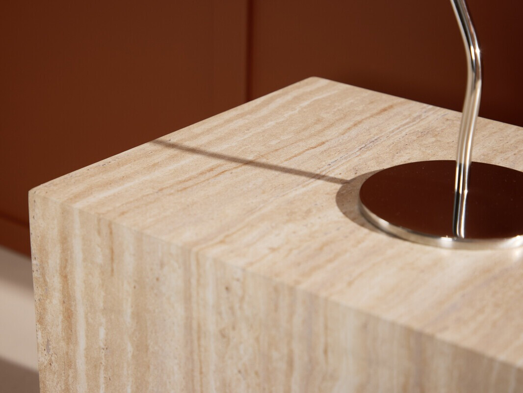 Pomoćni stolić Dallas 5005 (Svijetla Travertine)