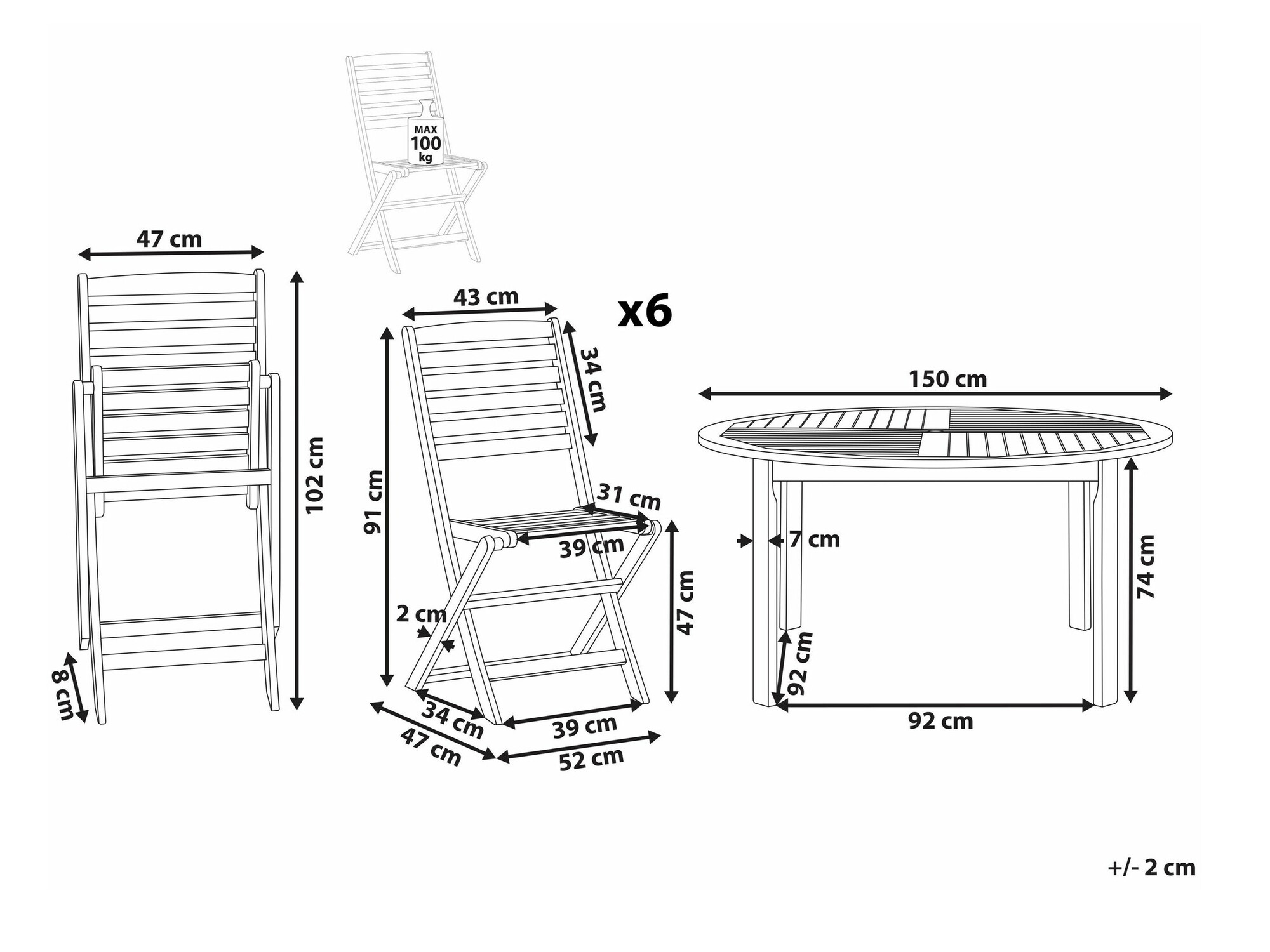 Set stola i stolica Berwyn 2492