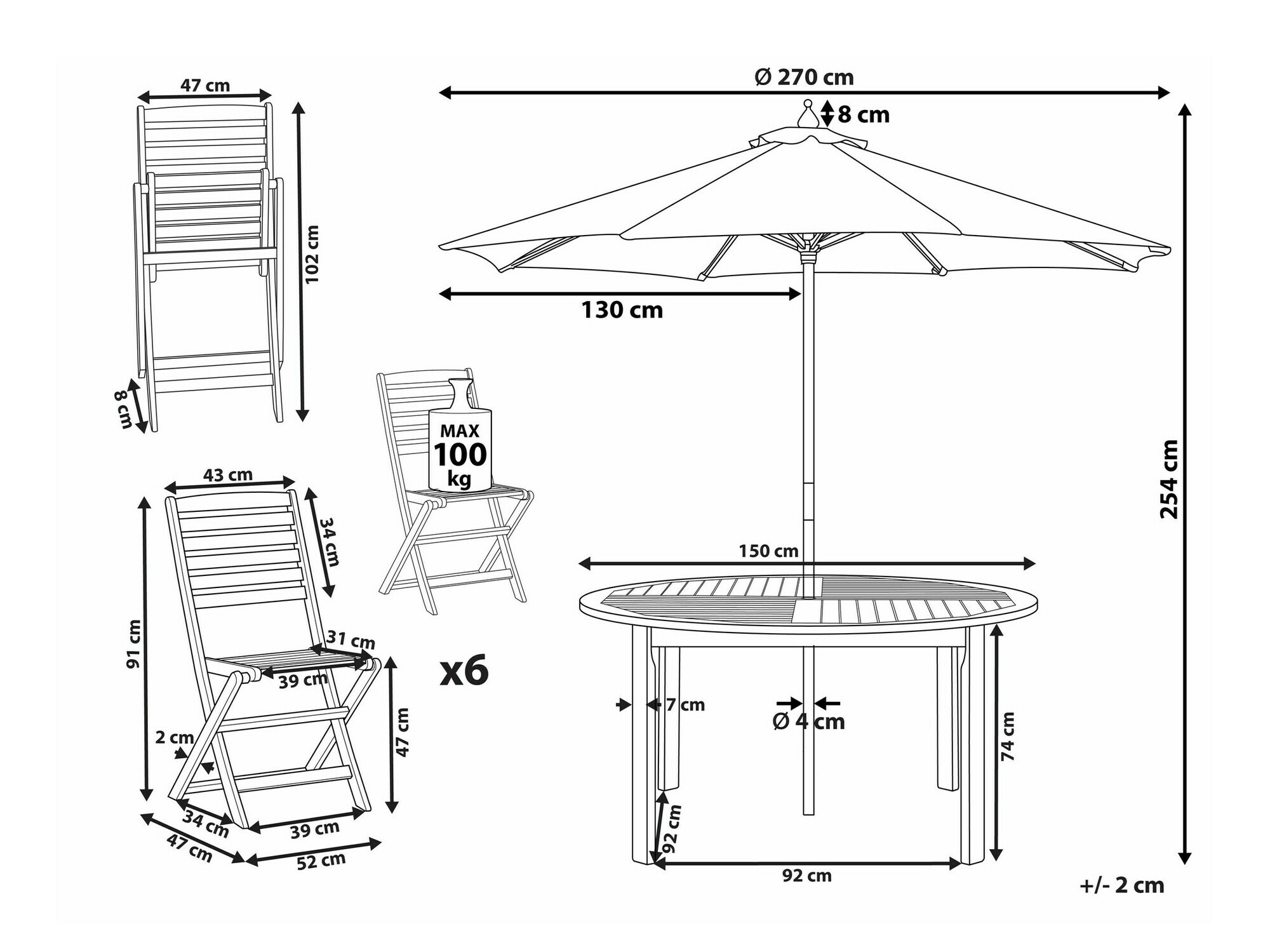 Set stola i stolica Berwyn 2493