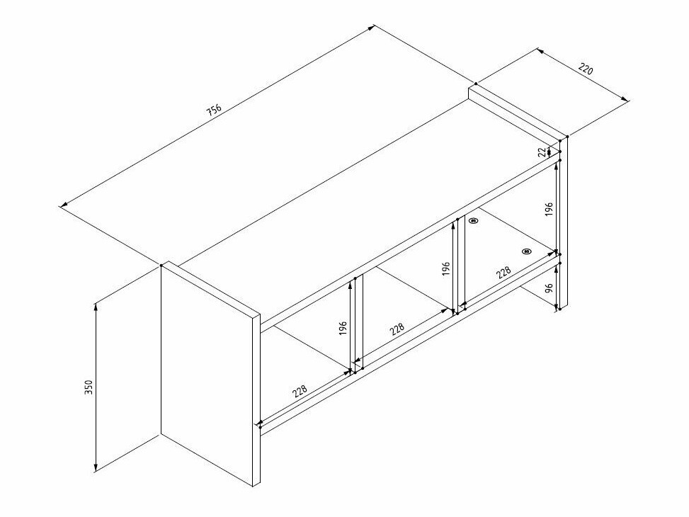 Vješalica Asheboro 163 (Antracit)