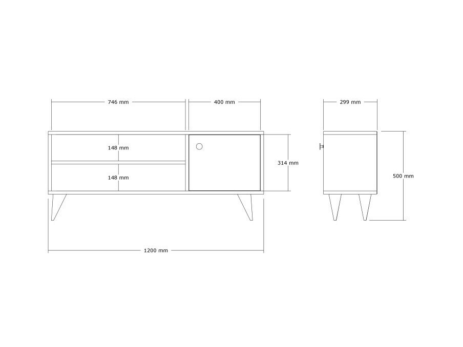TV stol Asheboro 165