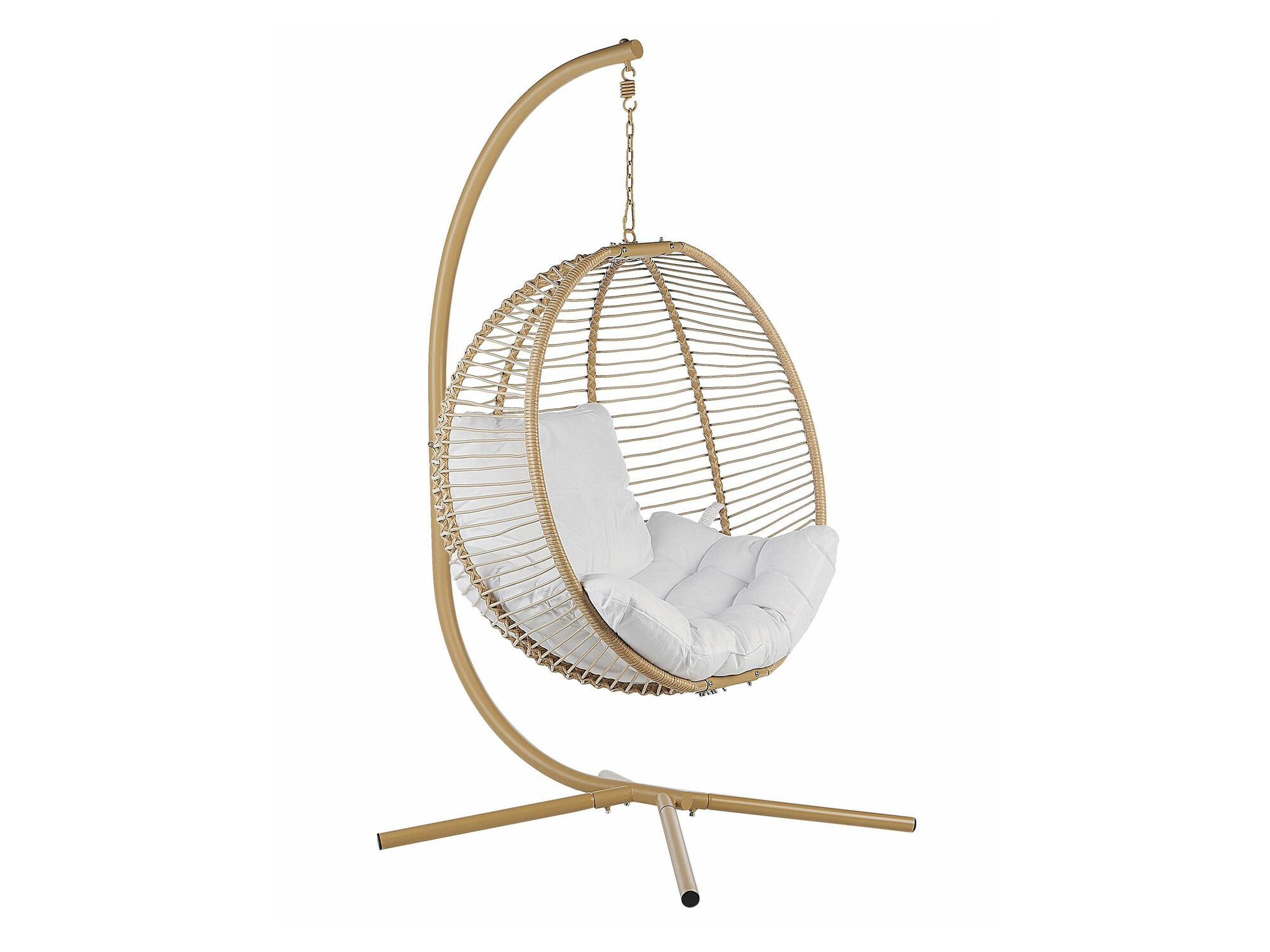 Viseća stolica Berwyn 2502 (Bež + Bijela)