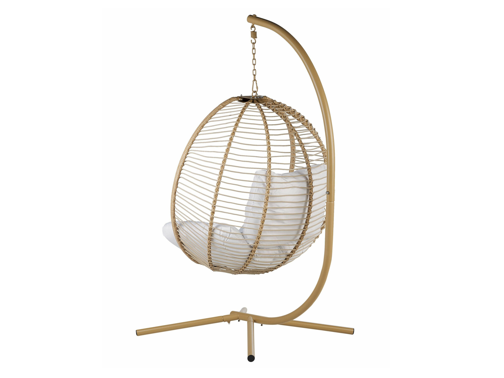 Viseća stolica Berwyn 2502 (Bež + Bijela)