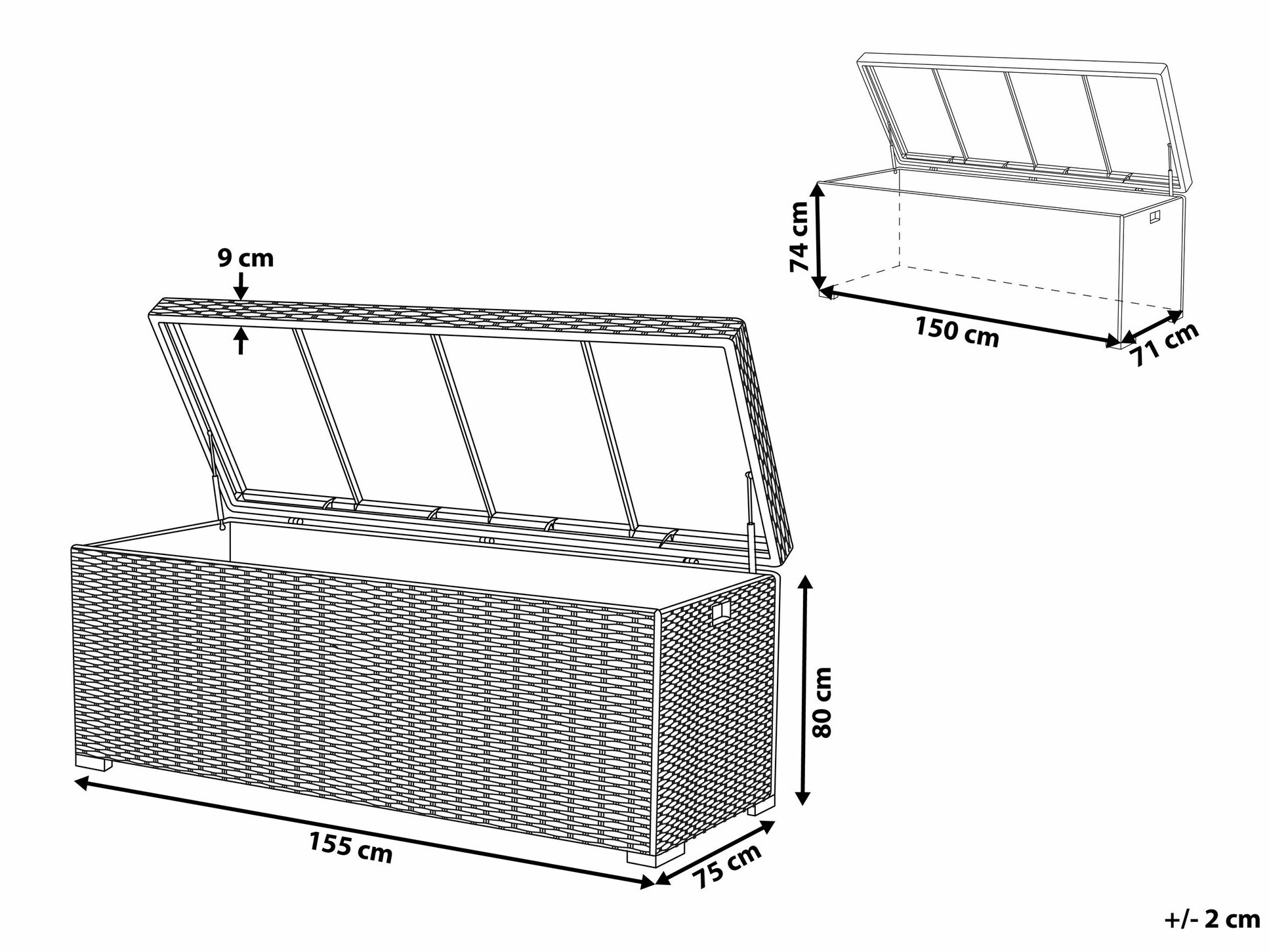 Vrtna kutija za pohranu Berwyn 2506 (Smeđa)