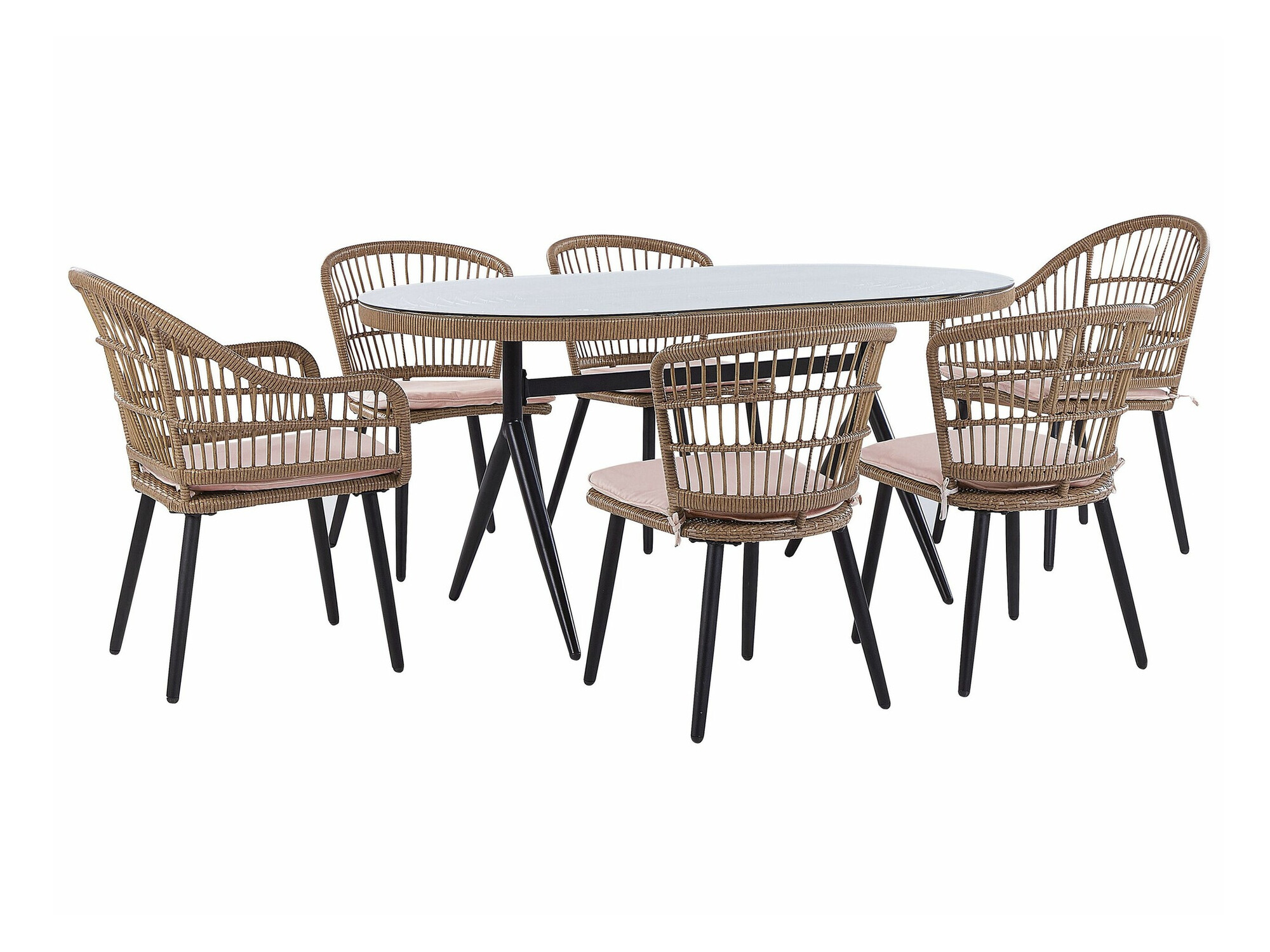 Set stola i stolica Berwyn 2515 (Ružičasta)