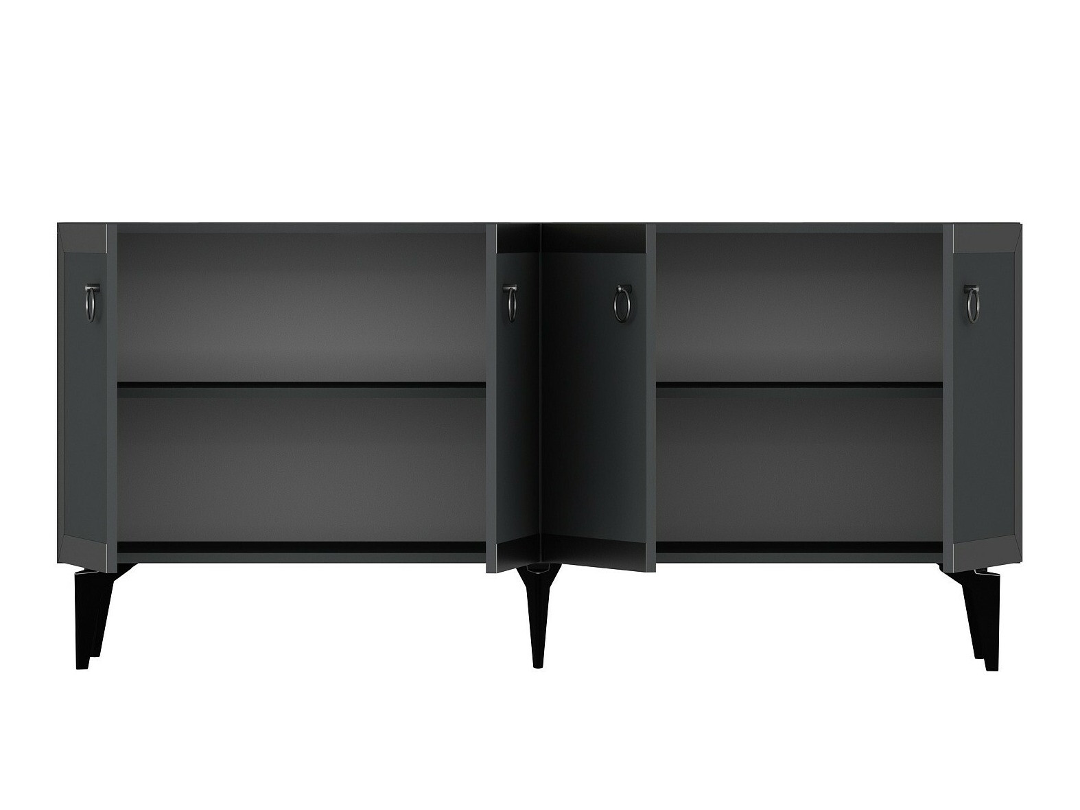 Ormarić Asheboro 169 (Antracit + Srebrna)