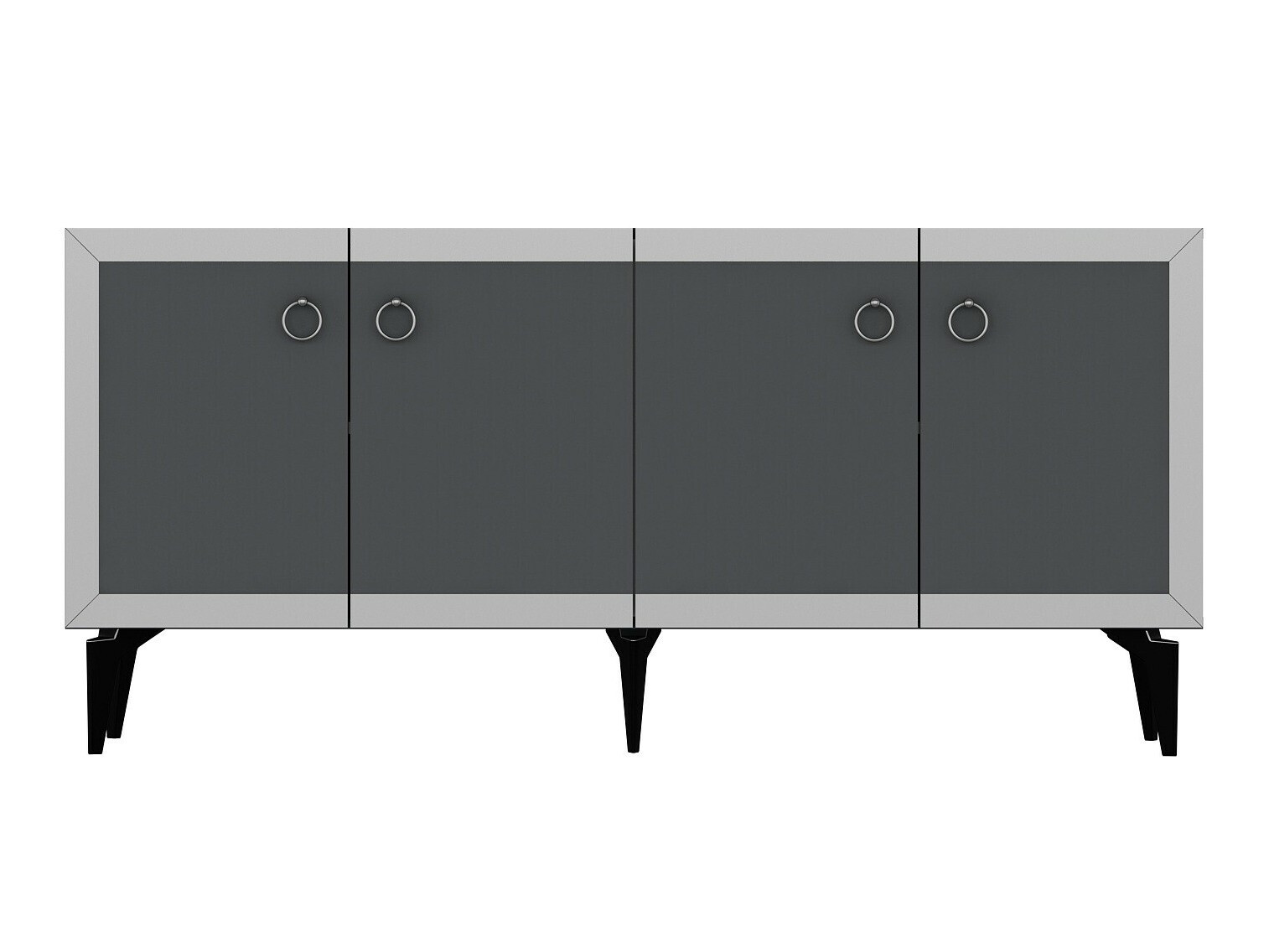 Ormarić Asheboro 169 (Antracit + Srebrna)