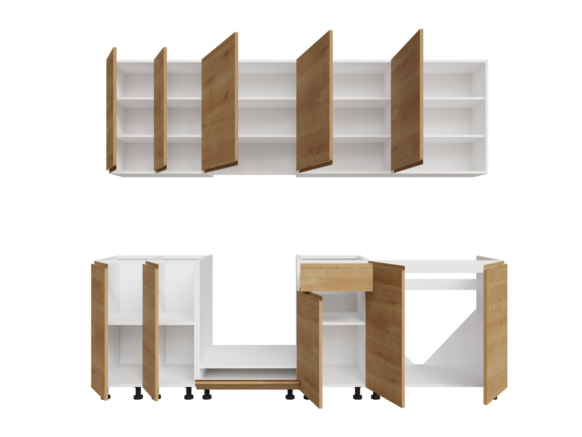 Modularan kuhinjski set Soli Oak 163