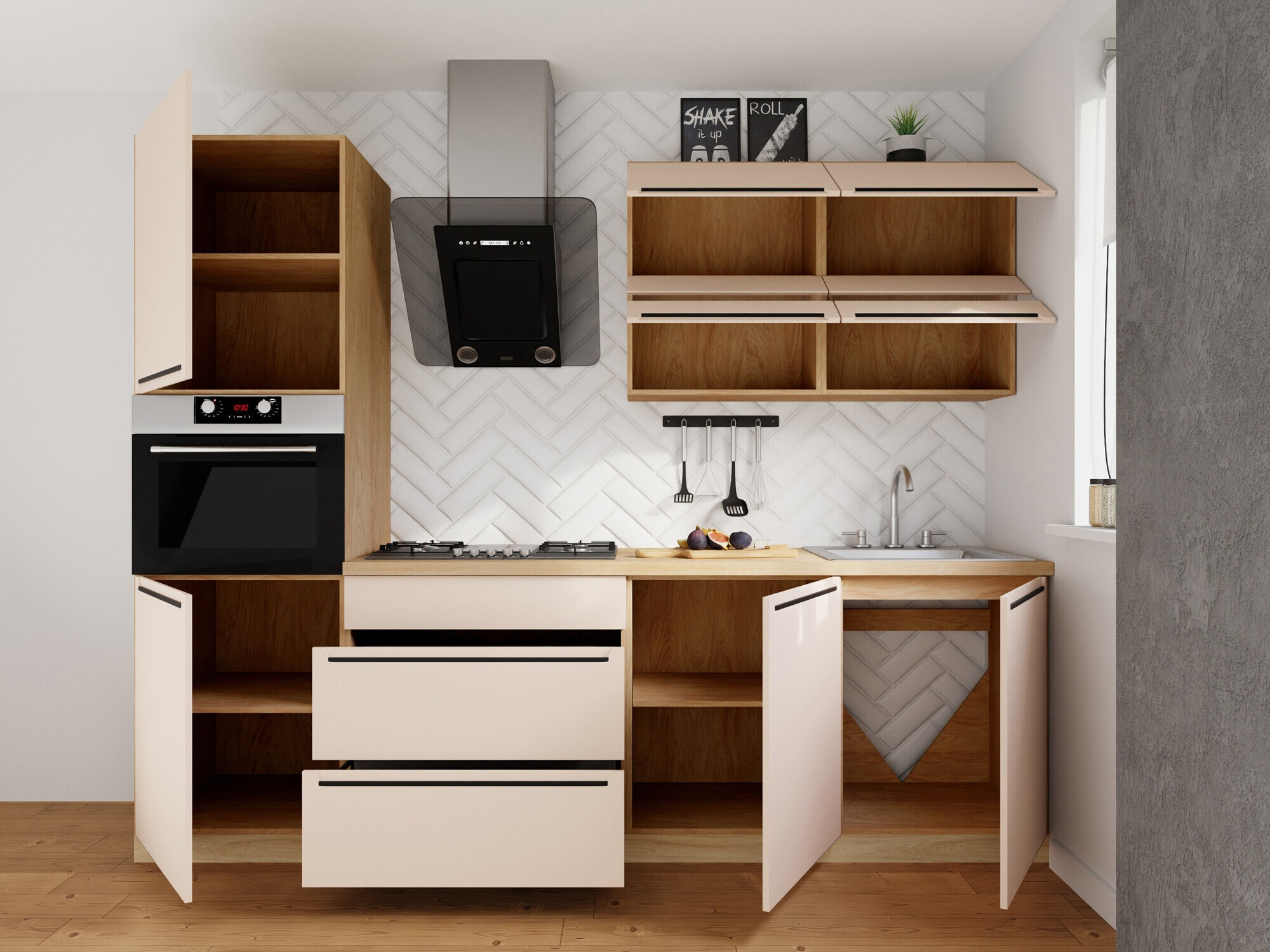 Modularan kuhinjski set Riso Beige 171