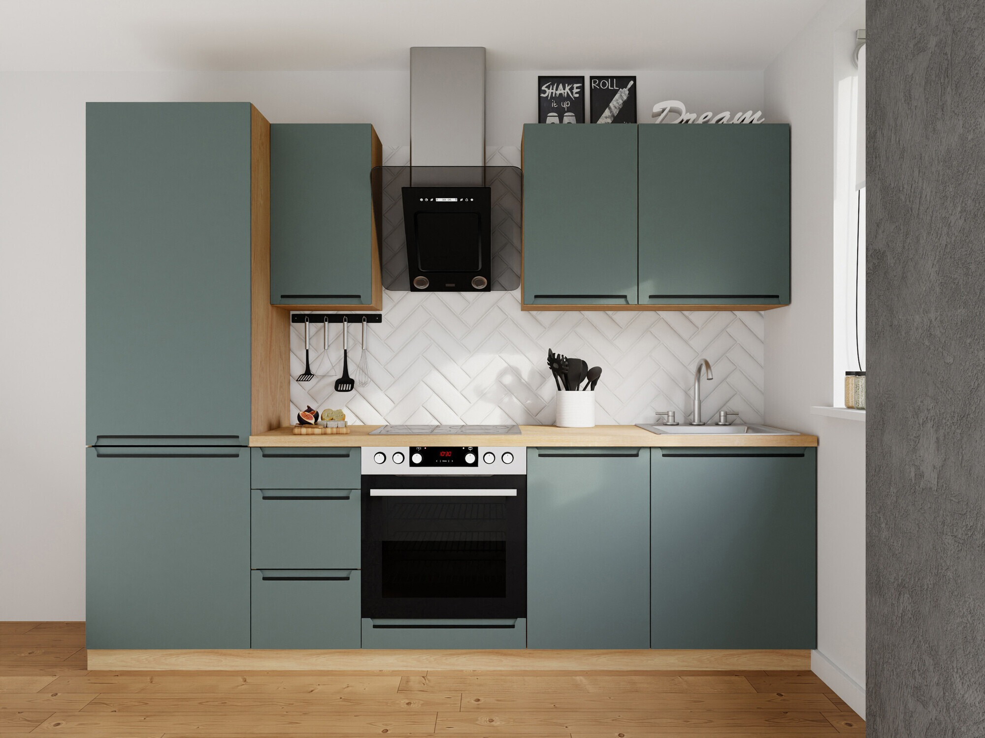 Modularan kuhinjski set Riso Green 168