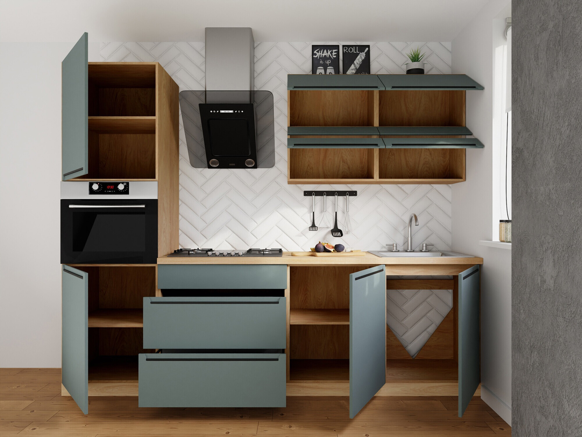 Modularan kuhinjski set Riso Green 170