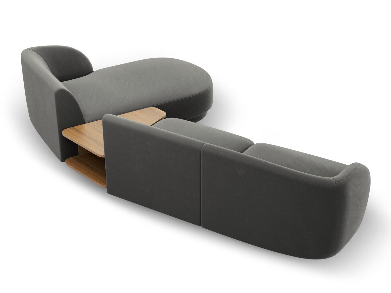 Modularna kutna garnitura Tivlomi 117 (Bluvel 13)