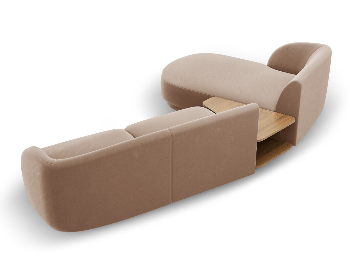 Modularna kutna garnitura Tivlomi 117 (Bluvel 40)