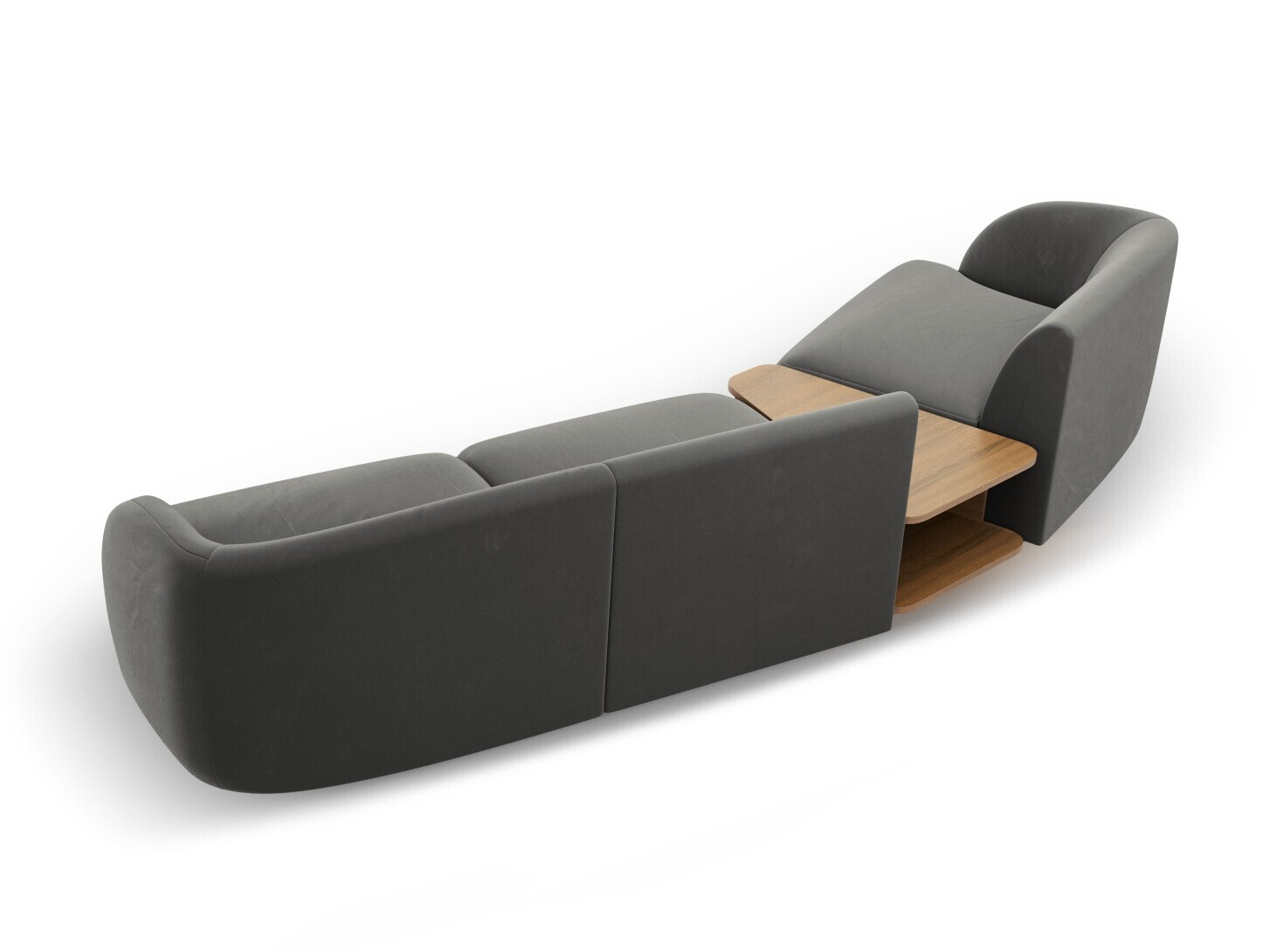 Modularna kutna garnitura Tivlomi 118 (Bluvel 13)