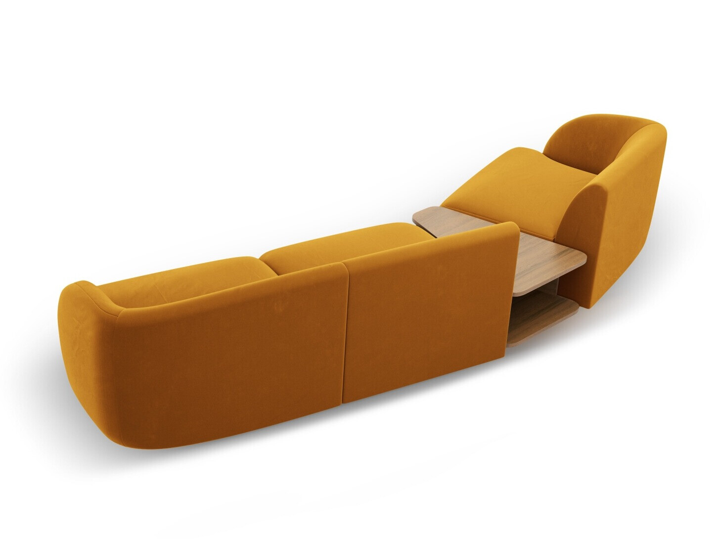 Modularna kutna garnitura Tivlomi 118 (Bluvel 68)